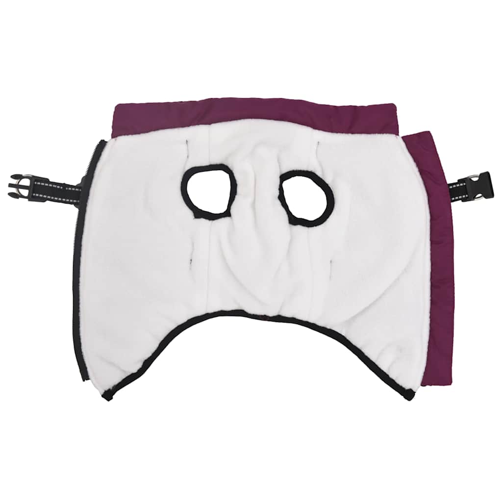 Casaco para cães Vidaxxl com arnês impermeável reflexivo roxo l36