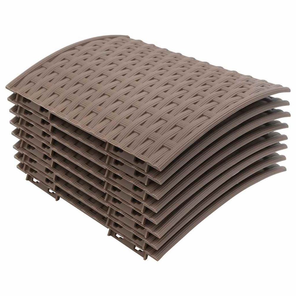 Vidaxl juletre skjørt ø65x23 cm plastbrun
