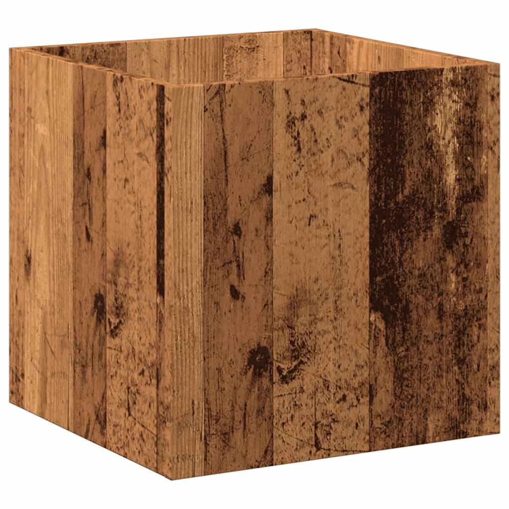 Vidaxxl planter 40x40x40 cm processed wood, old wood-colored