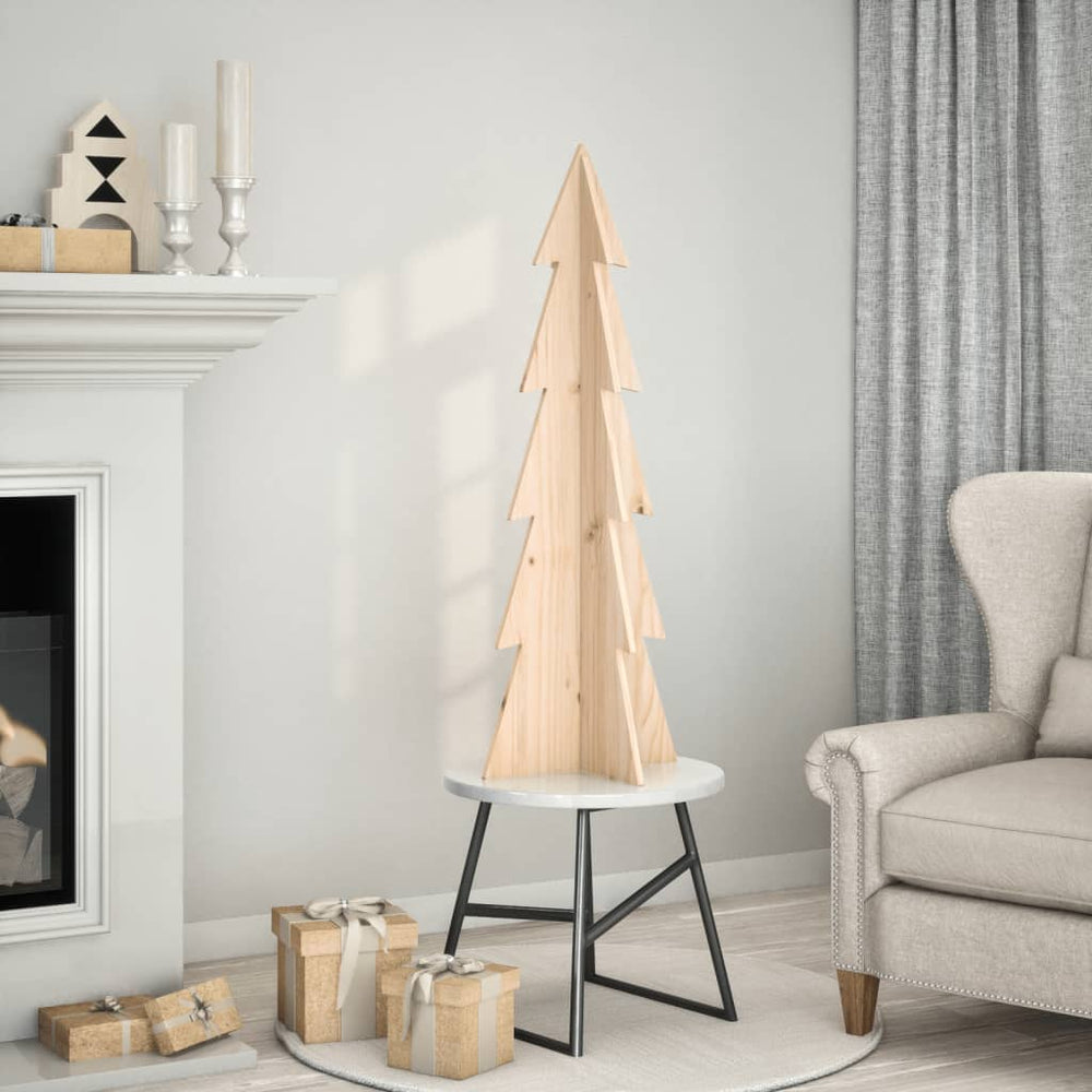 Vidaxl Christmas decoration Christmas tree 112 cm solid pine wood