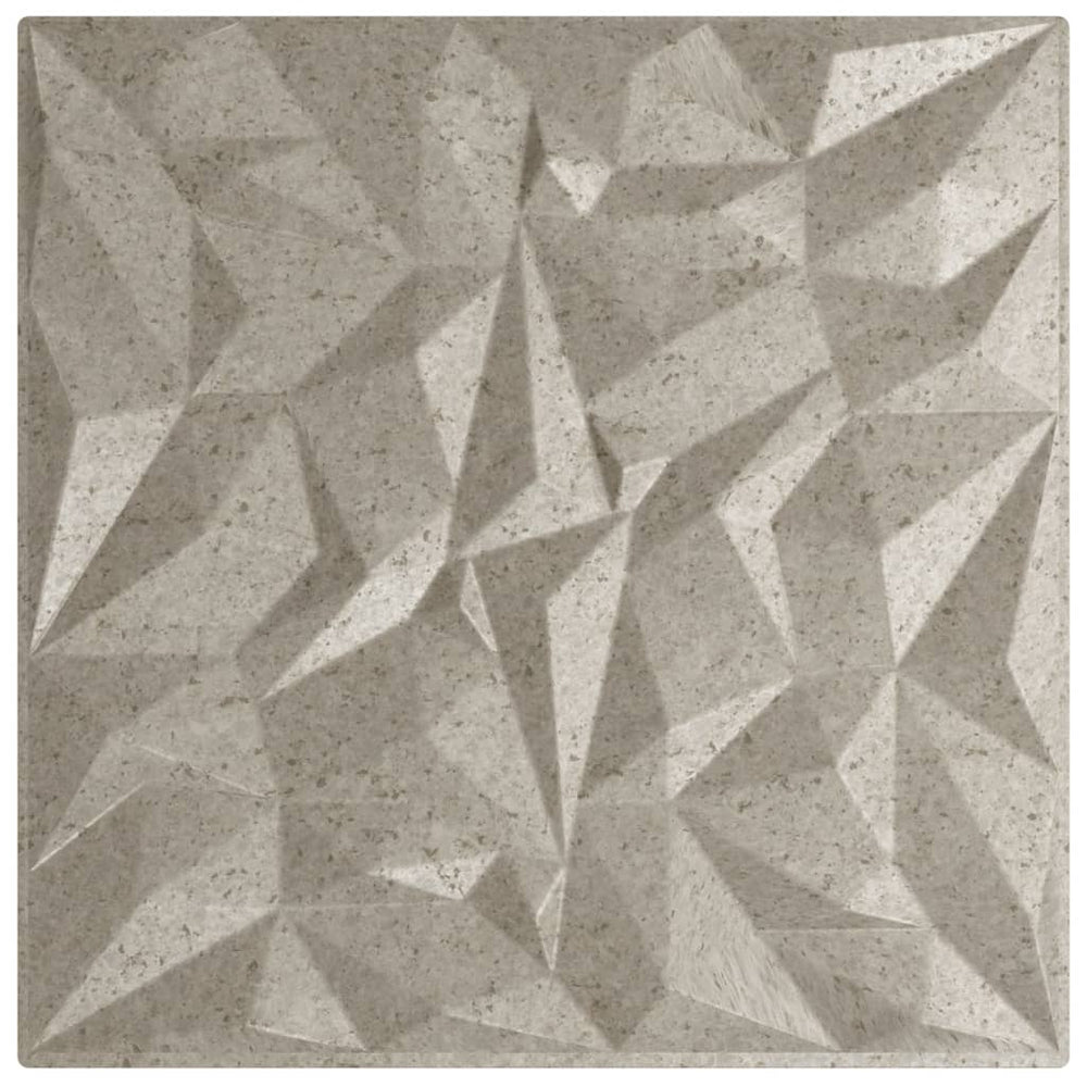 Vidaxl 48 St vægpaneler ametist 12 m² 50x50 cm XPS beton