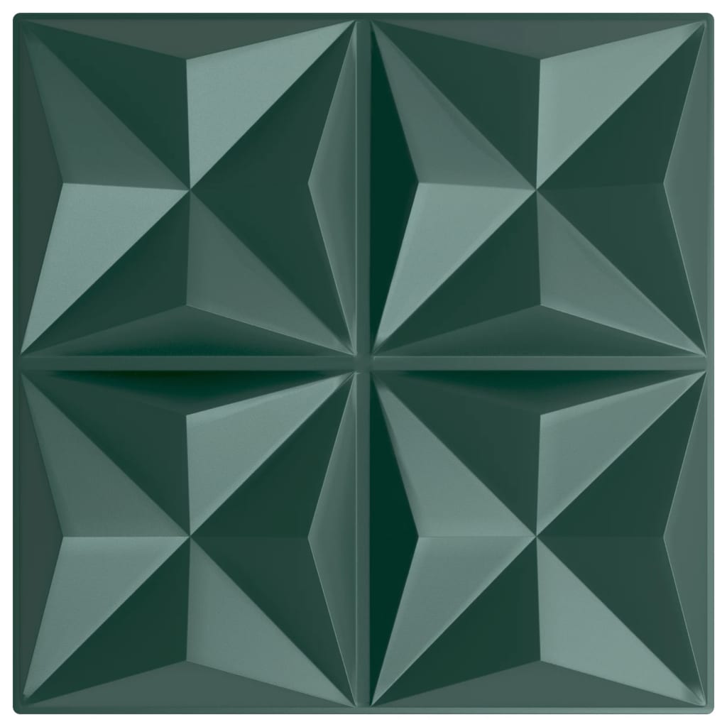 Vidaxx 24 kpl seinäpaneelit origami 6 m² 50x50 cm xps vihreä