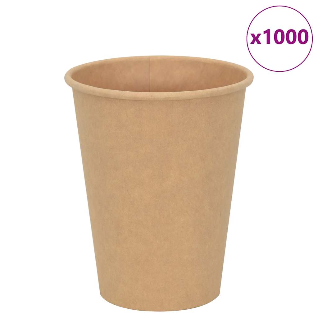 VidaXL paper coffee cups 1000 pcs 12oz 300 ml brown