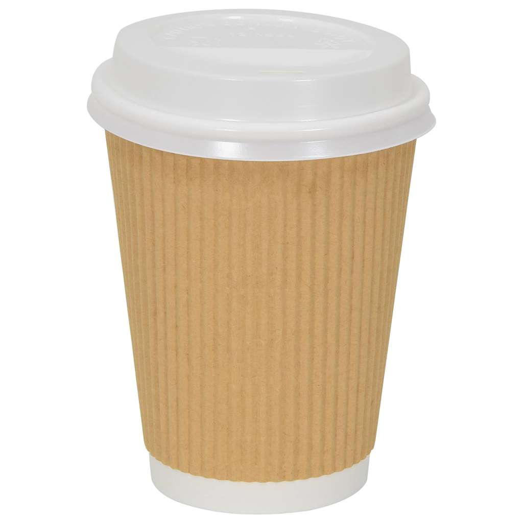 Vidaxl Paper Coffee Tasse Lods Ø90mm 12oz und 16oz 1000st Plastik