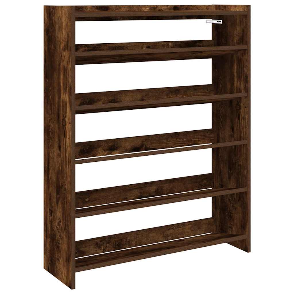 Vidaxx skostativ 80x25x100 cm bearbeidet tre, røkt eik