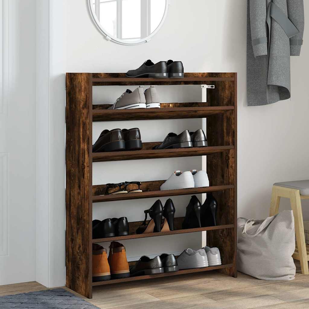 Vidaxx skostativ 80x25x100 cm bearbeidet tre, røkt eik