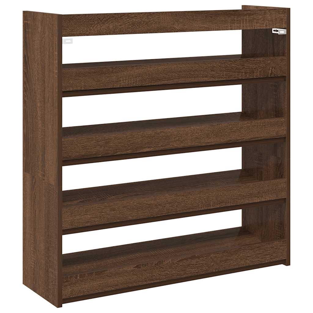 Vidaxx skostativ 80x25x81 cm ferdig trebrun eik farge