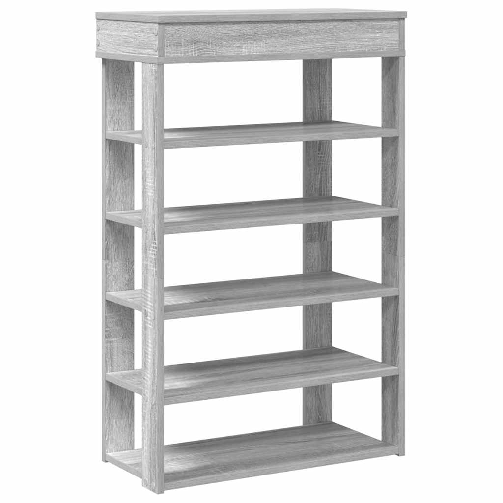 VidaXL skostativ 60x30x98 cm ferdig tregrå Sonoma