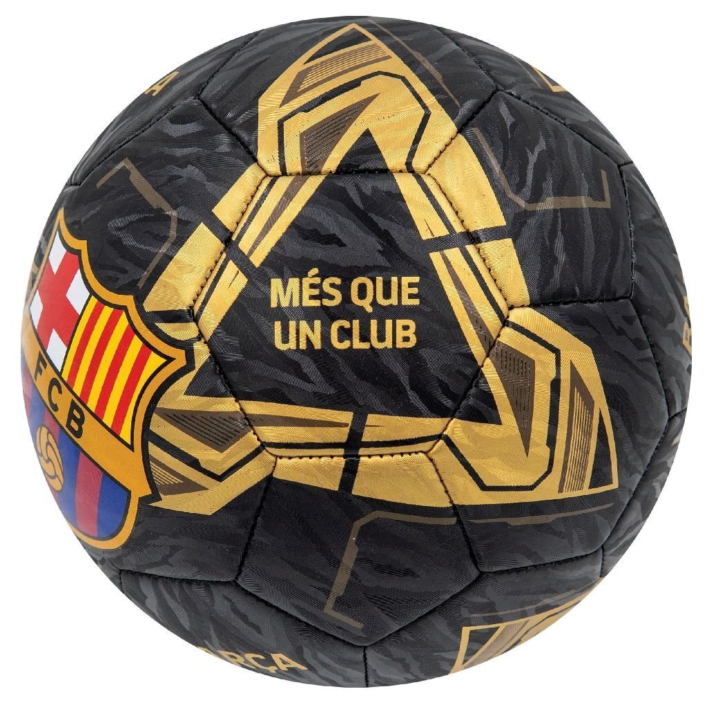 Overige merken voetbal fc barcelona lightning maat 5 zwart goud