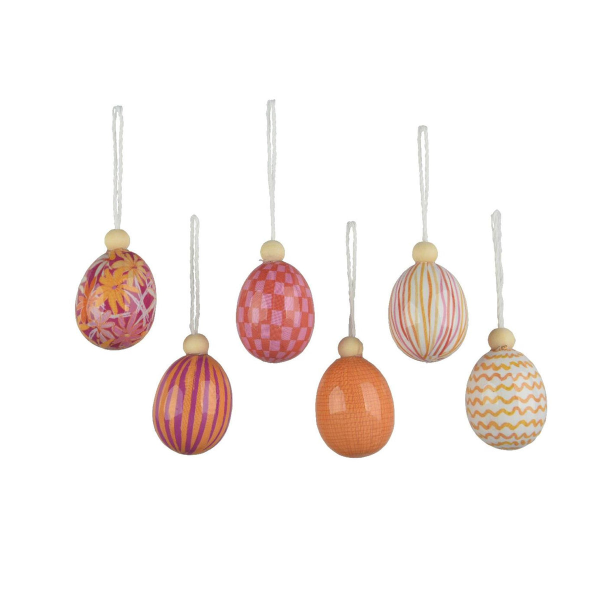 Decoris hängande dekoration äggskum ø4xh6cm