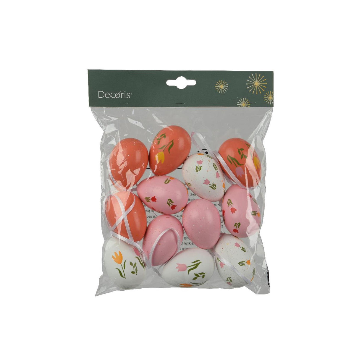 Decoris decoração suspensa ovo de Páscoa poliestireno 6ø4xh6cm