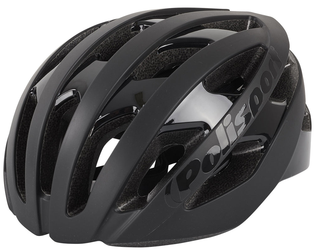 Polisport Light Pro Bicycle Casque L 58-62 cm Mat noir