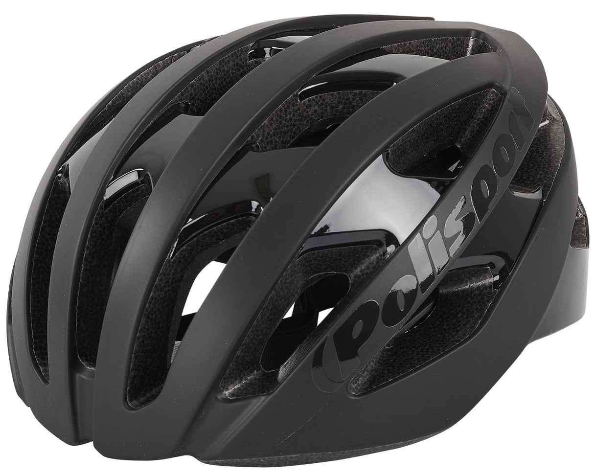 Polisport Light Pro Bicycle Casque L 58-62 cm Mat noir
