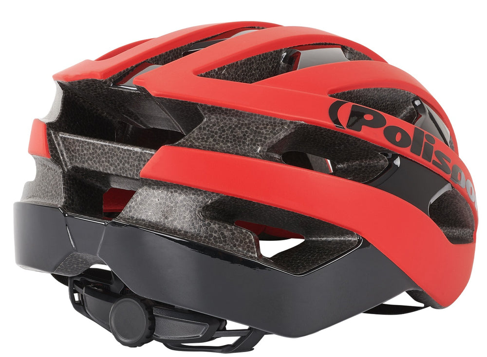 Polisport Light Pro Bicycle Casque L 58-62 cm Matt Red Black