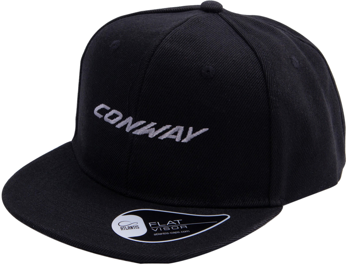 Conway flat cap logo cap logo black kids