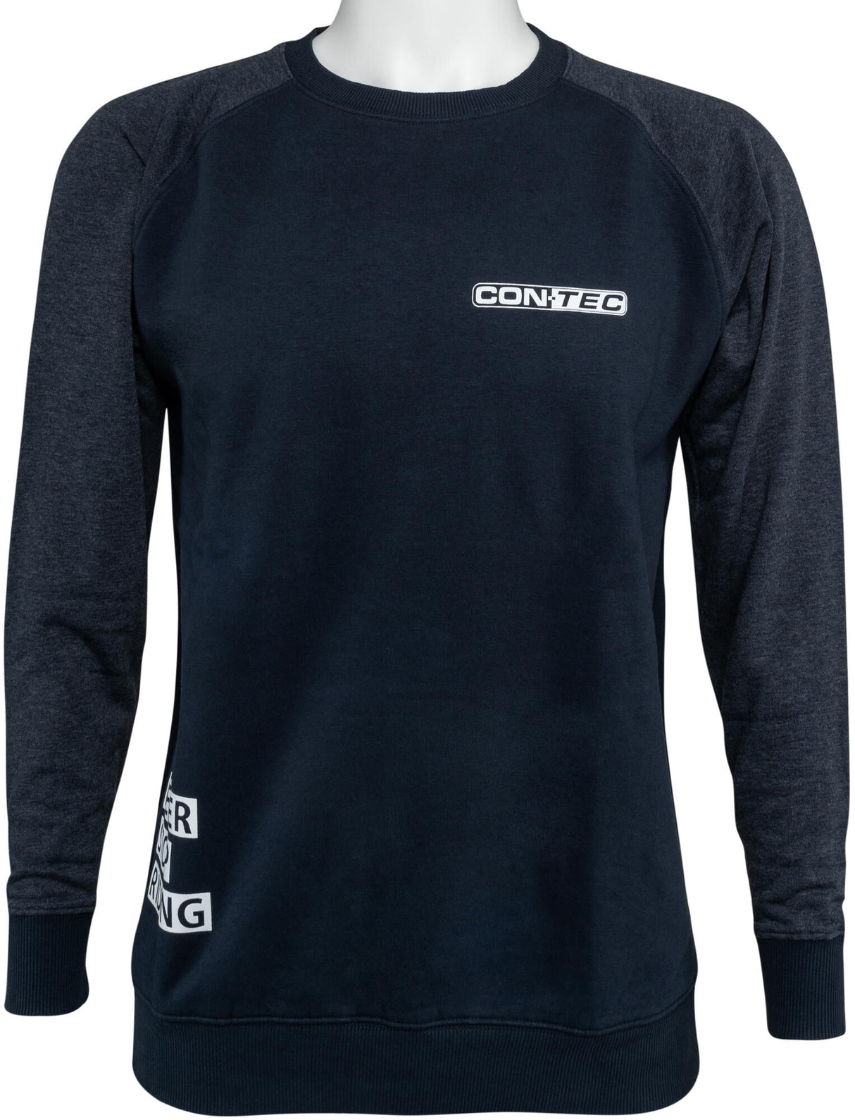 Contec sweatshirt with long sleeves never stop riding ct sweatshirt never stop riding size xxl blue gray