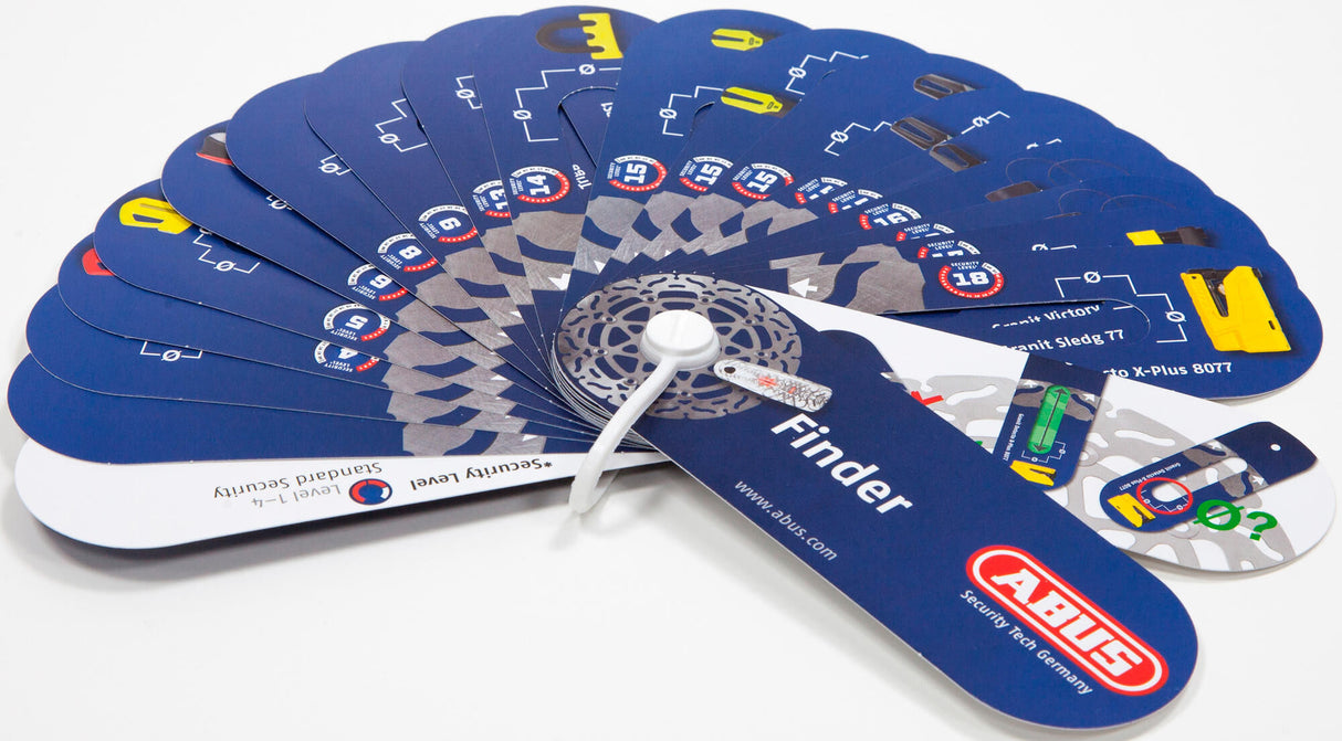 Abus template lock finder cardboard cards 20 pieces