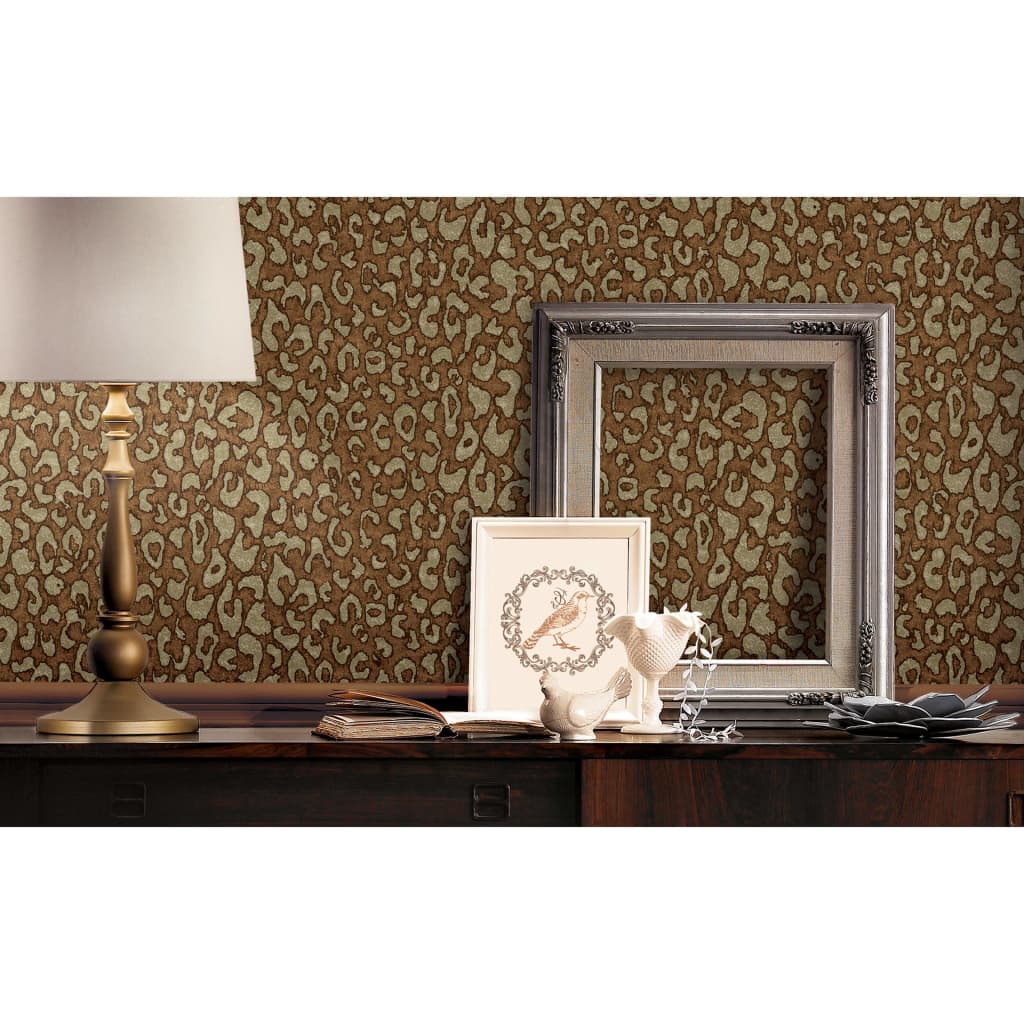 DUTCH WALLCOVERINGS DUTCH WALLCOVERINGS Tapete mit Leopardenmuster, braun