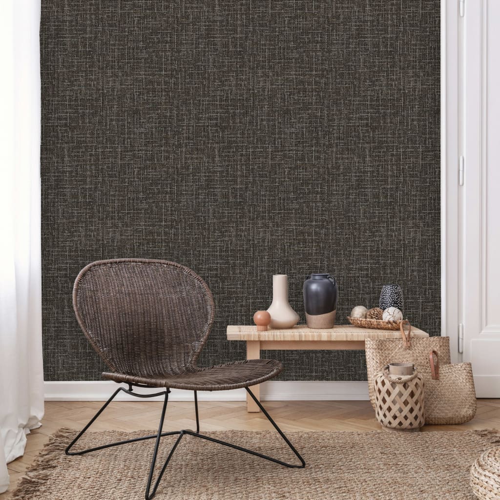Dutch Wallcoverings Tapetenfaden schwarz