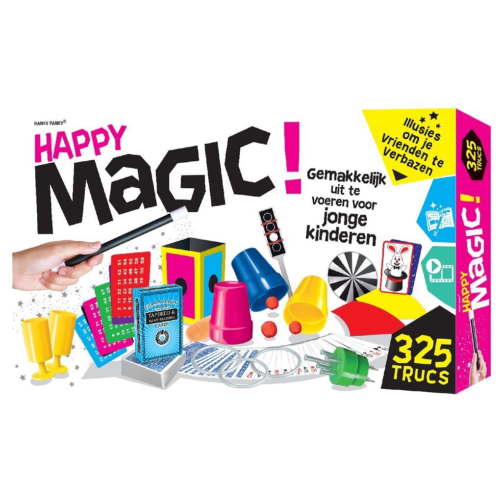 Hanky Panky Toys Happy Magic Set avec 325 tours