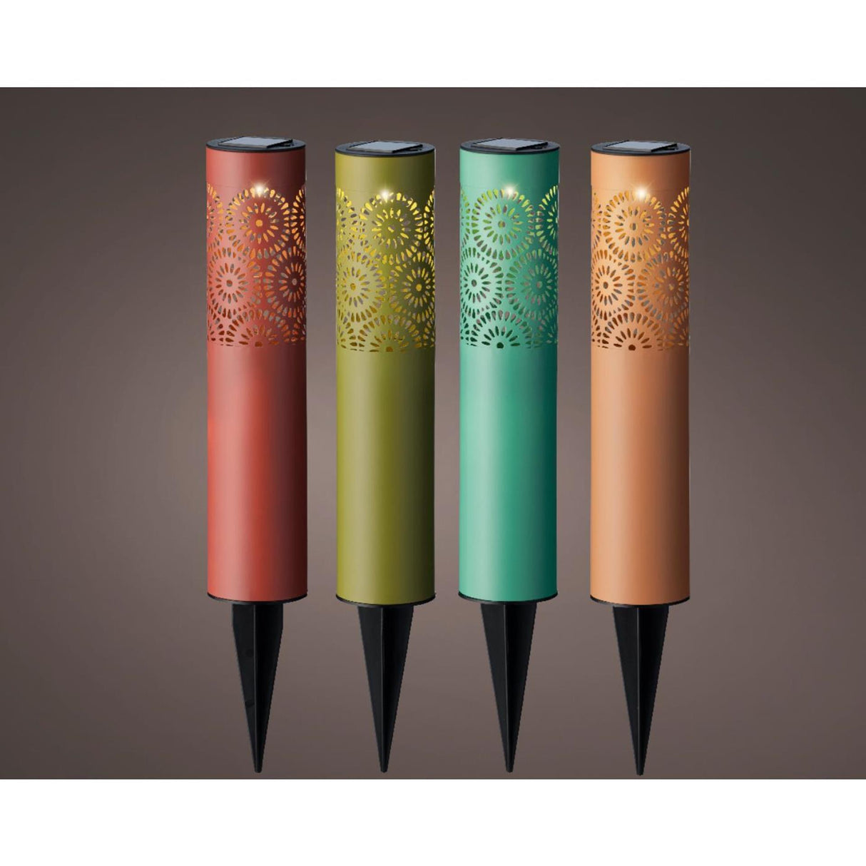 Lumineo solar spies ijzer ø8.5x39cm