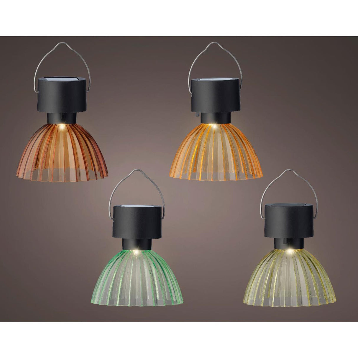 Lumineo solar hanglampje kunststof ø8cmx10cm