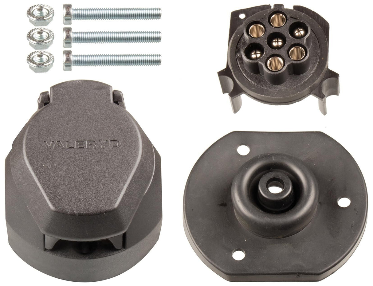 Valeryd 7-pin socket outlet plastic