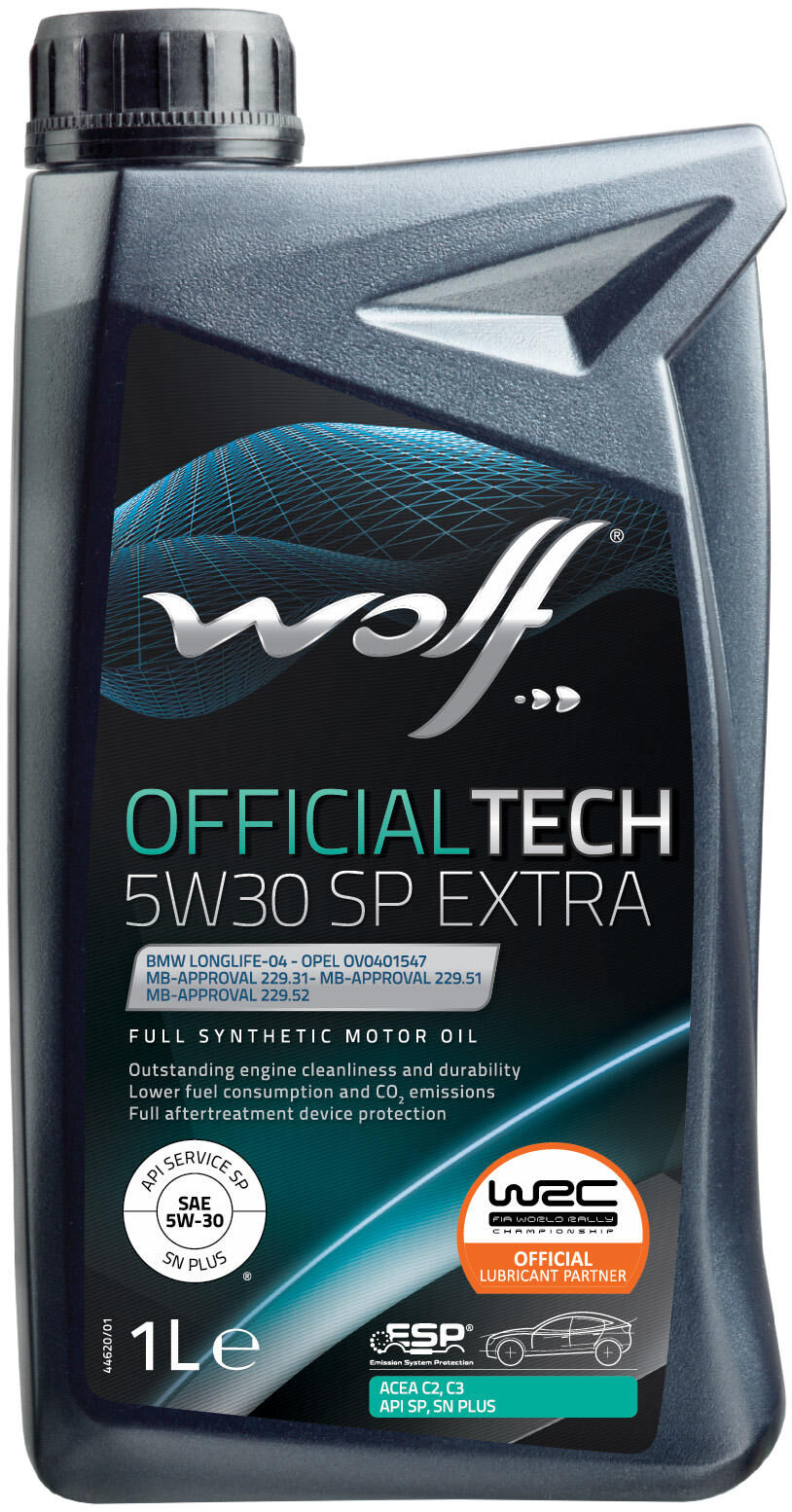 Wolf motor oil officialtech sp-extra . motoroil 5w30 1l off.tech sp extra