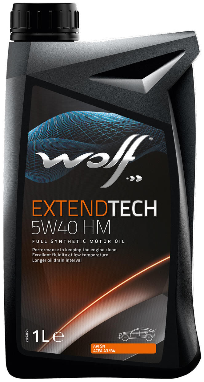 Wolf motorolie extendtech hm . motoroil 5w40 1l extendtech hm