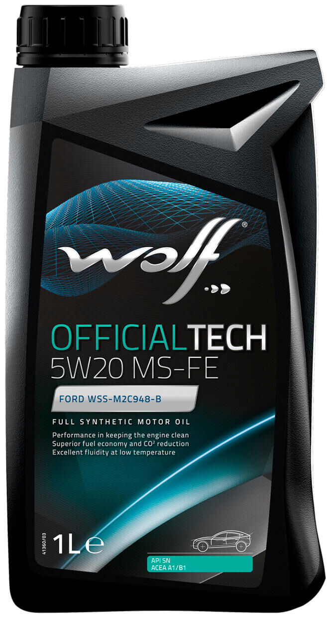 Wolf motor oil officialtech ms-fe . motoroil 5w20 1l off.tech ms-fe