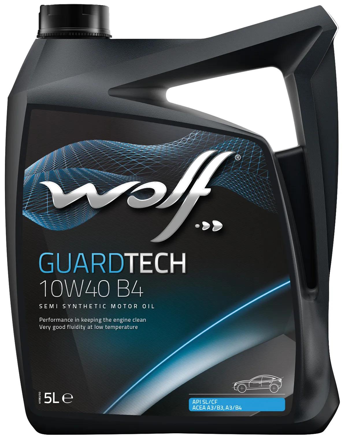 Wolf motorolja 10w40 5l guardtech b4
