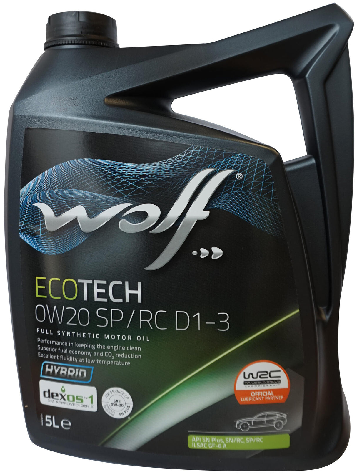 Wolf motor oil ecotech sp rc d1-3 . motoroil 0w20 5l ecotech sp rc d1-3