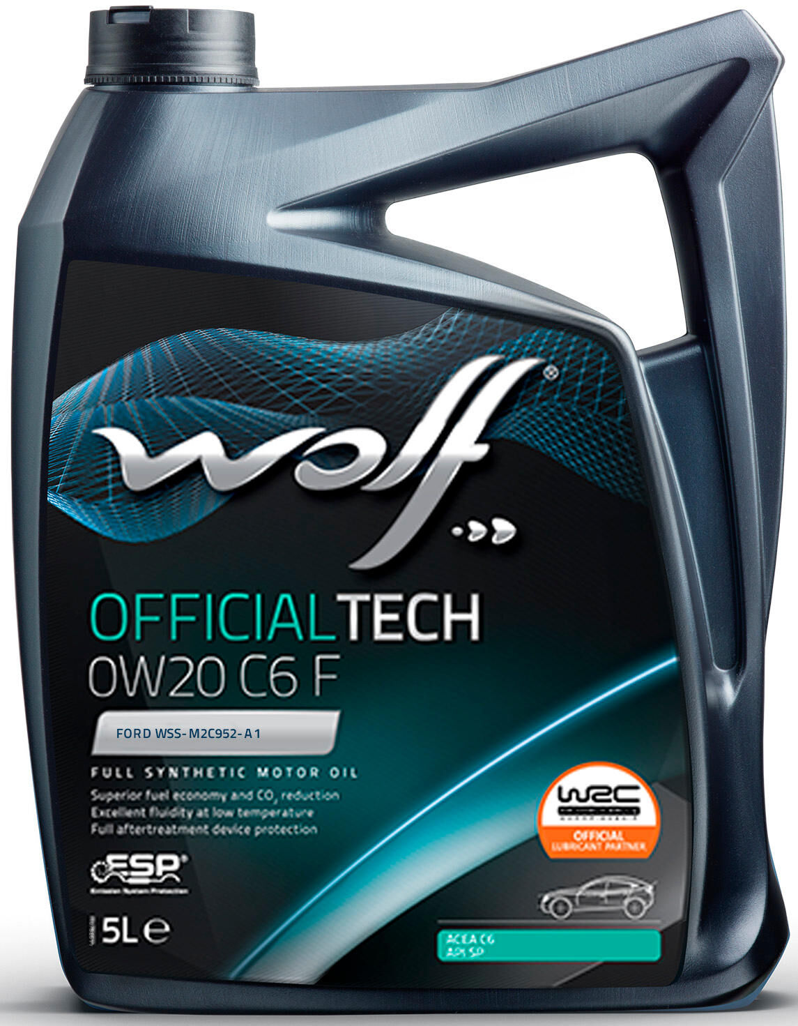 Wolf motor oil officialtech c6 f . motoroil 0w-20 5l offic.tech c6f