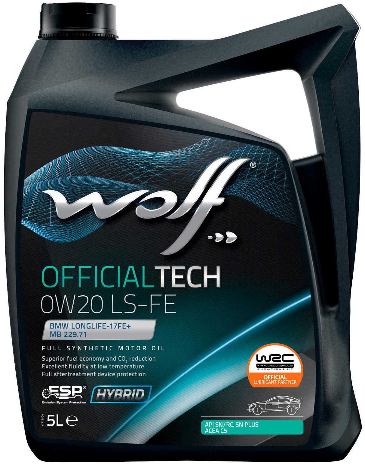 Wolf motor oil officialtech ls fe . motoroil 0w20 5l off.tech ls-fe
