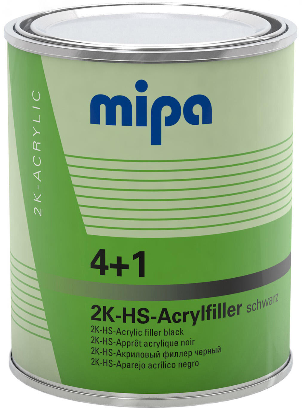 Mipa acrylic filler 4+1 hs 4+1 acrylic filter hs 1l black