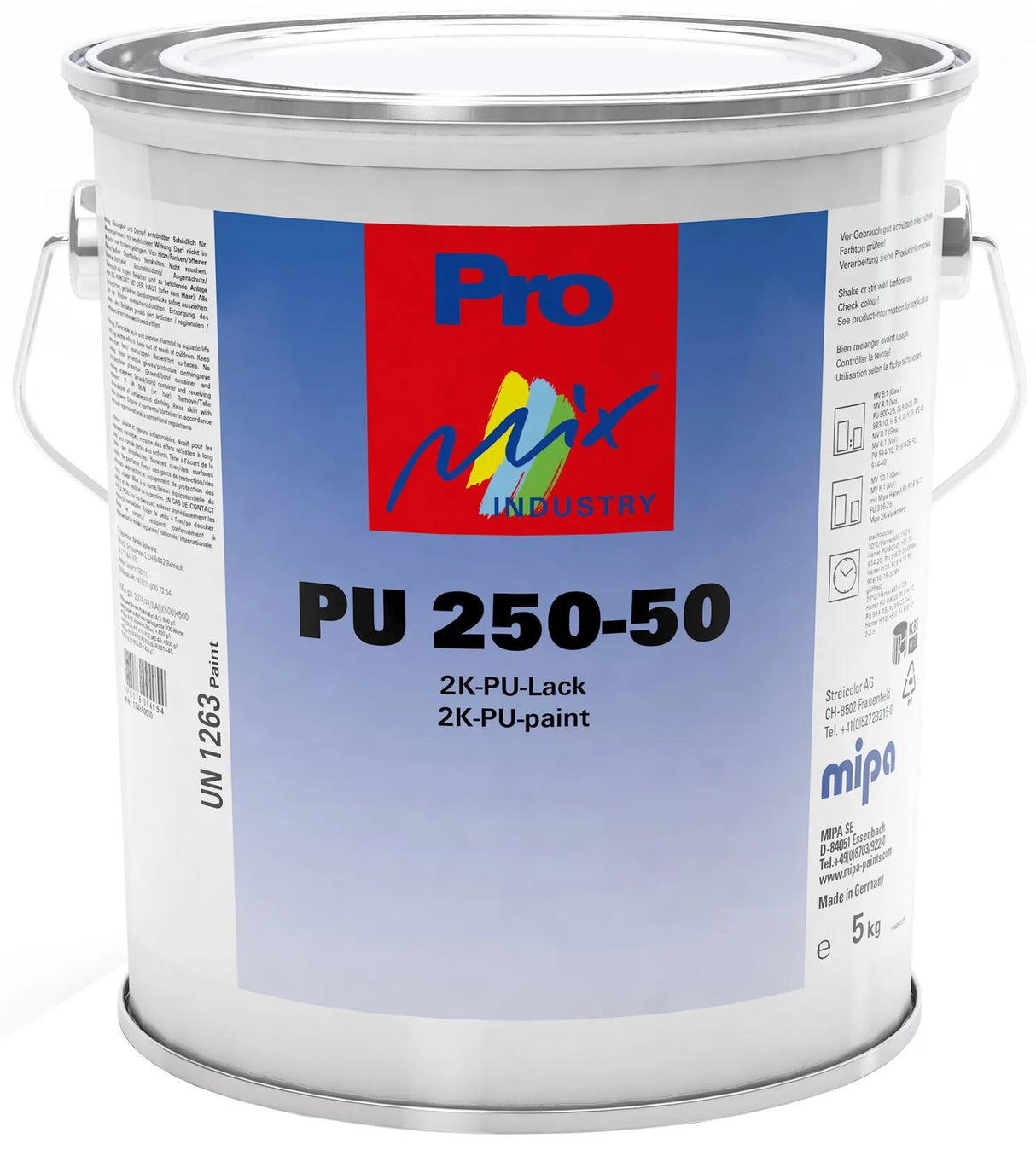 Mipa 2k-pu lakk, pu 250-50 pro mix ipar 5kg