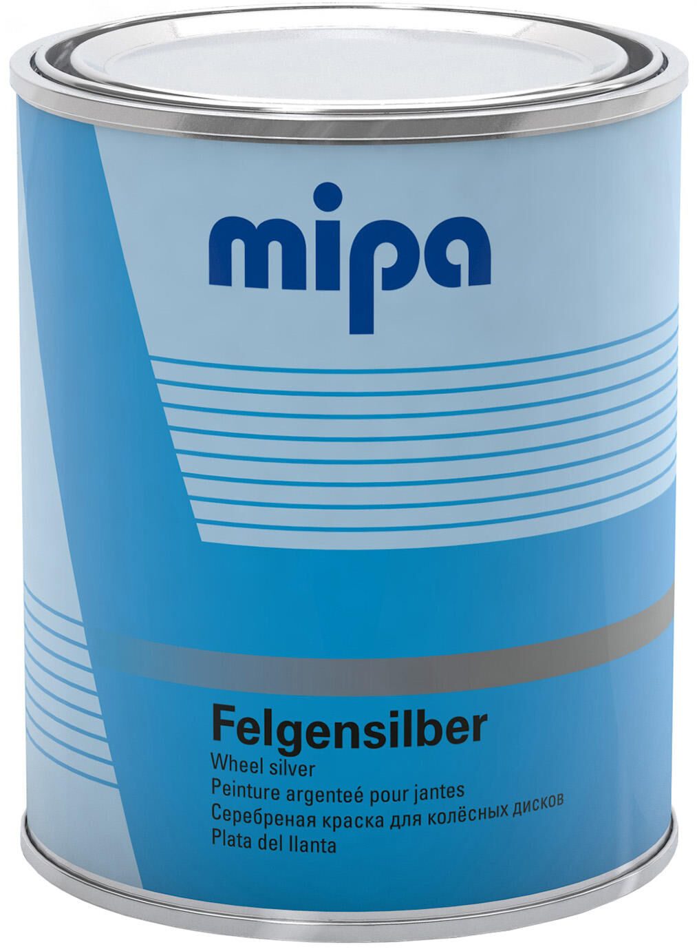 Mipa wielen zilver rim silver 1 ltr.