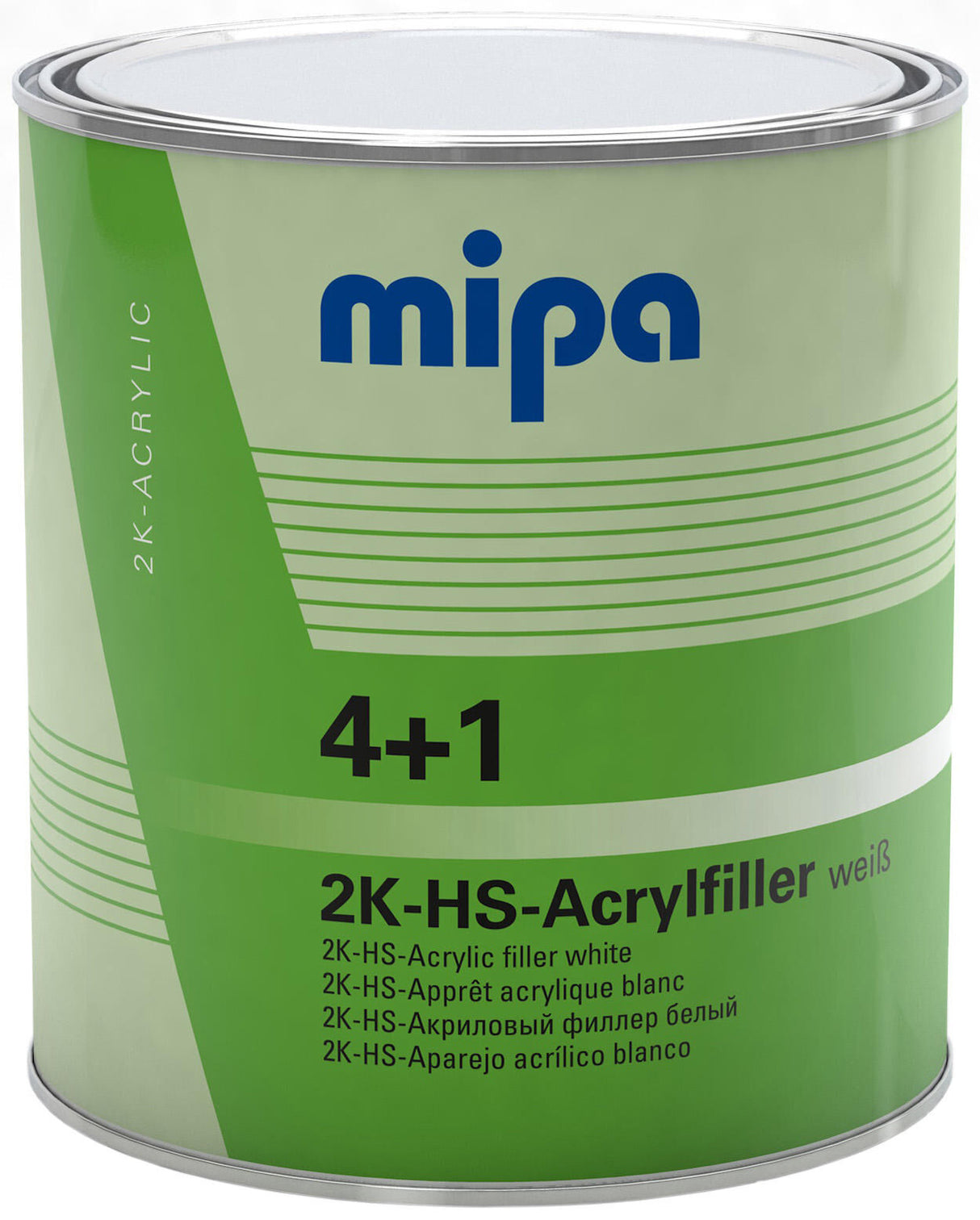 Mipa acrylic filler 4+1 hs 4+1 acrylic filter hs 3l white