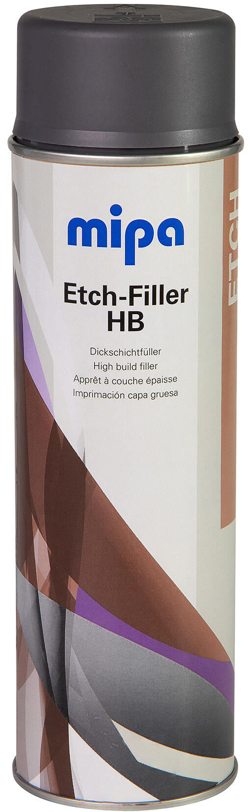 Mipa zelfklevende onderkant etch-filler hb . etch-filler hb spray 500 ml dark gray