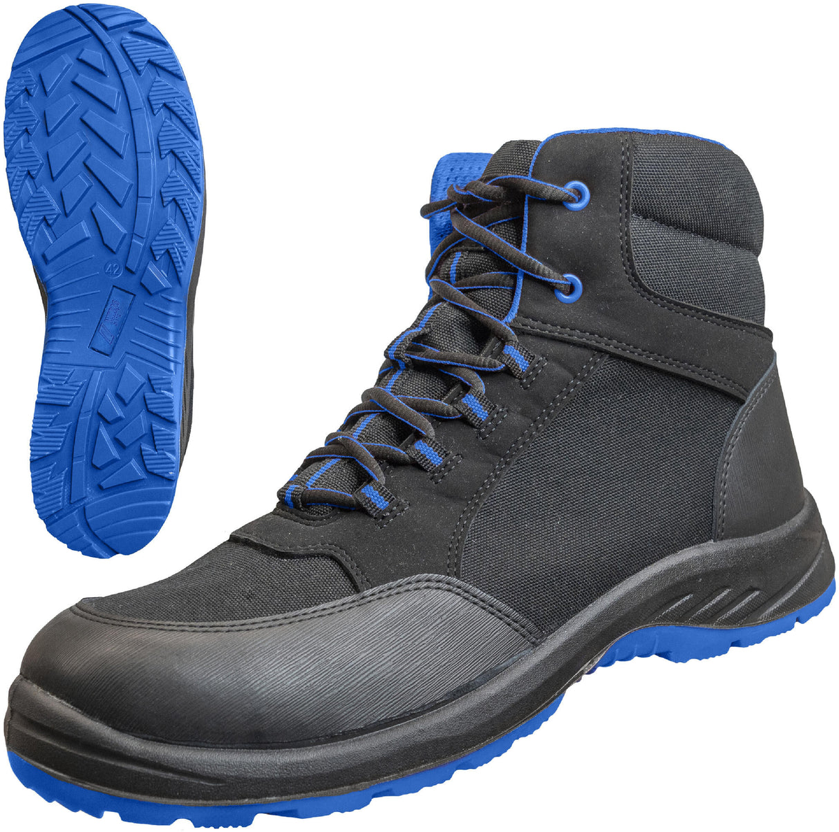 Nitras safety nitras boot solid step mid safety boots gr. 40 solid step mid blue