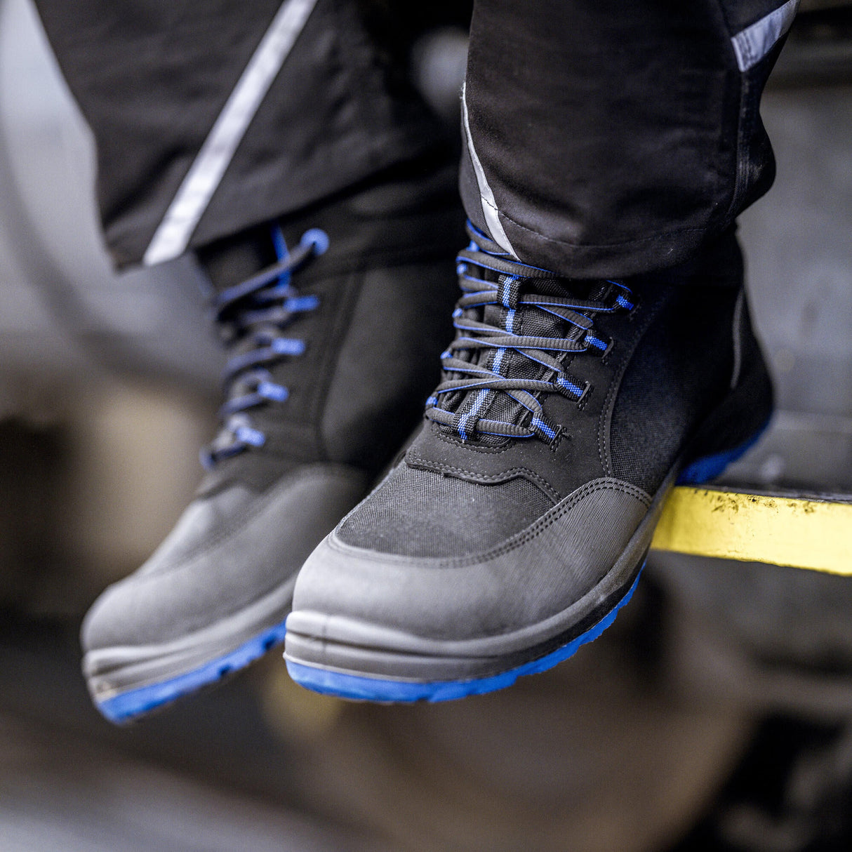 Nitras safety nitras boot solid step mid safety boots gr. 43 solid step mid blue