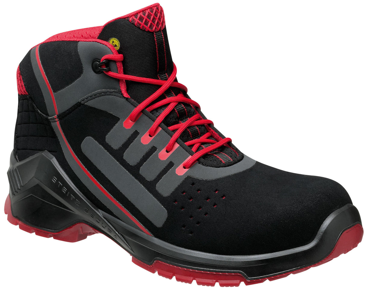 Steitz secura high work shoe vd pro 1760 esd rot safety boots size. 45 red vd pro 1760 esd nb