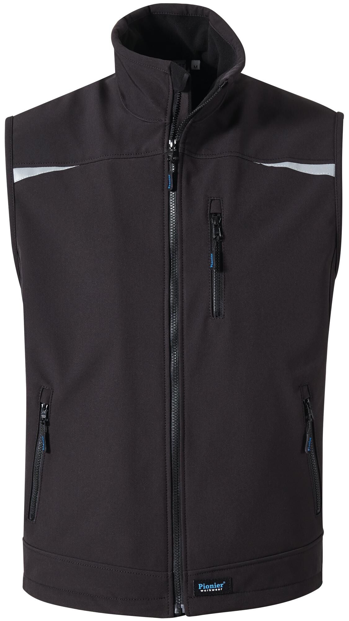 Pionier workwear pioneer softshell vest uni softshell vest size. m pioneer black