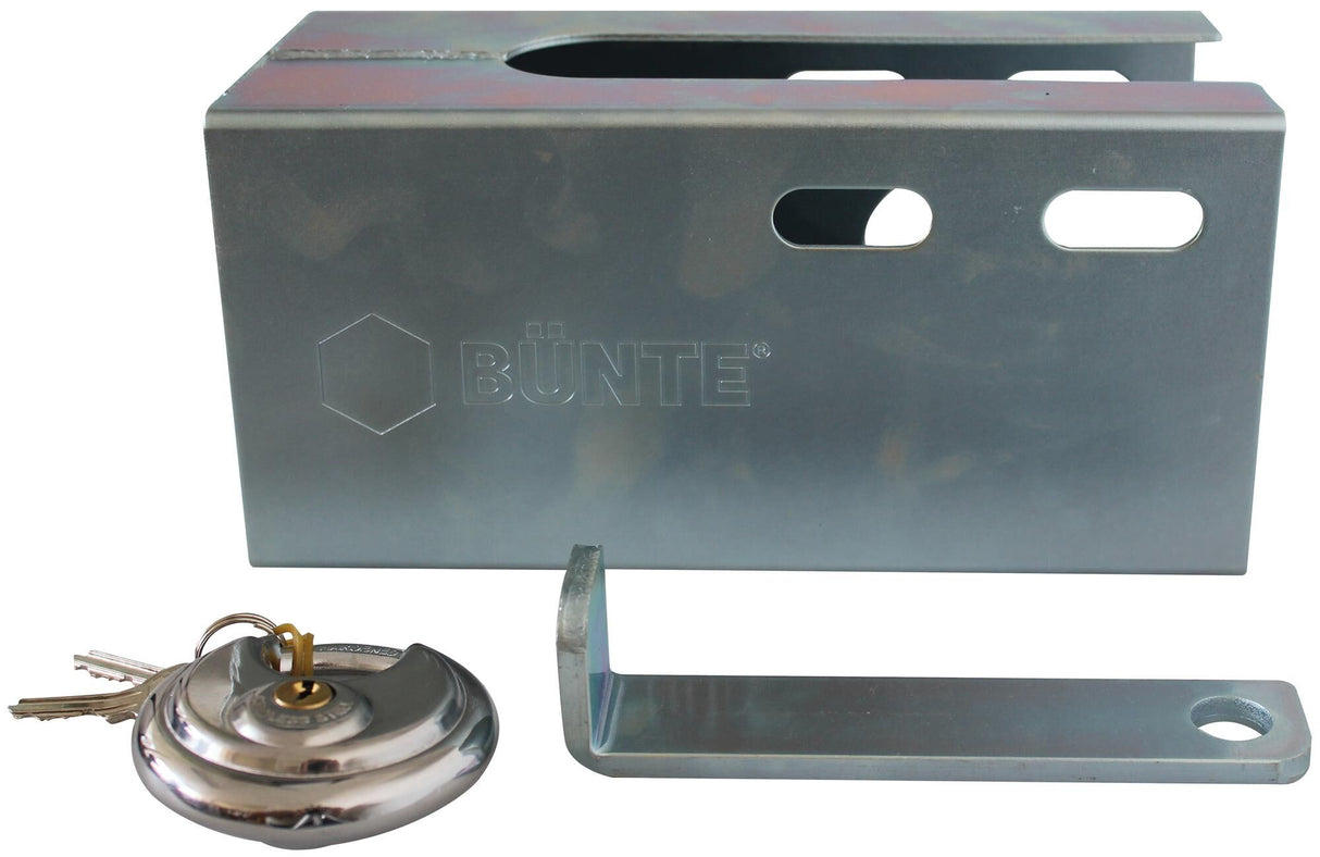 Bünte tyverisikringsboks. tyverisikring med låsebolte