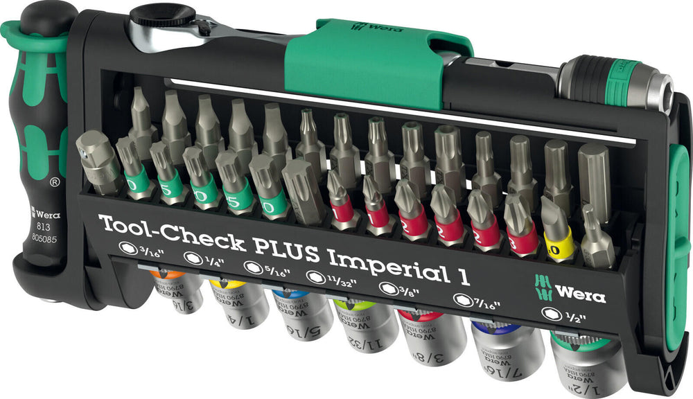 Wera tool-check plus imperial 1 tool set tool-check plus imperial. 1 bit torsion 1