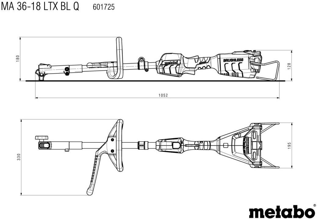 Metabo multifunctional drive ma 36-18 LTX BL Q from battery multifunctional D MA 36-18 LTX BL Q