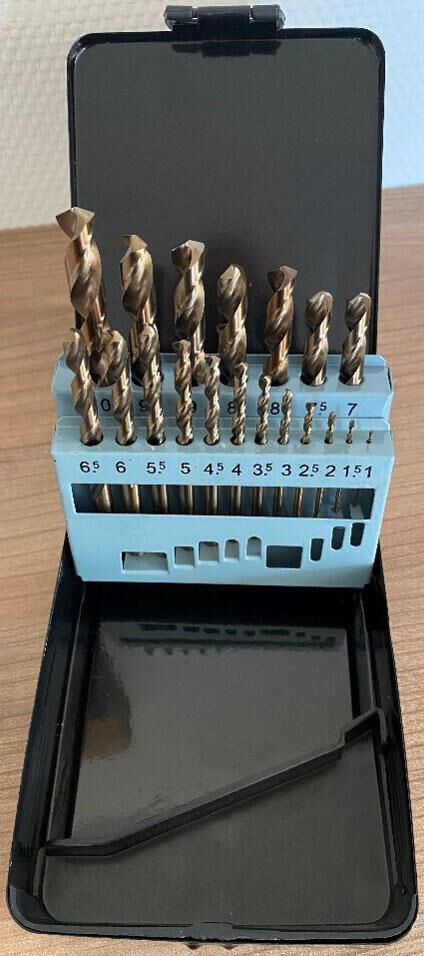 Pro twist drill set drill bit set hsco-cobalt fiset 1.0-10.0