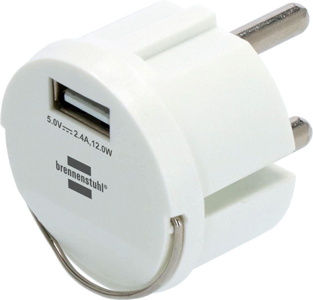 Brennerstuhl adapter usb socket adapter burning chair 2.4a, white