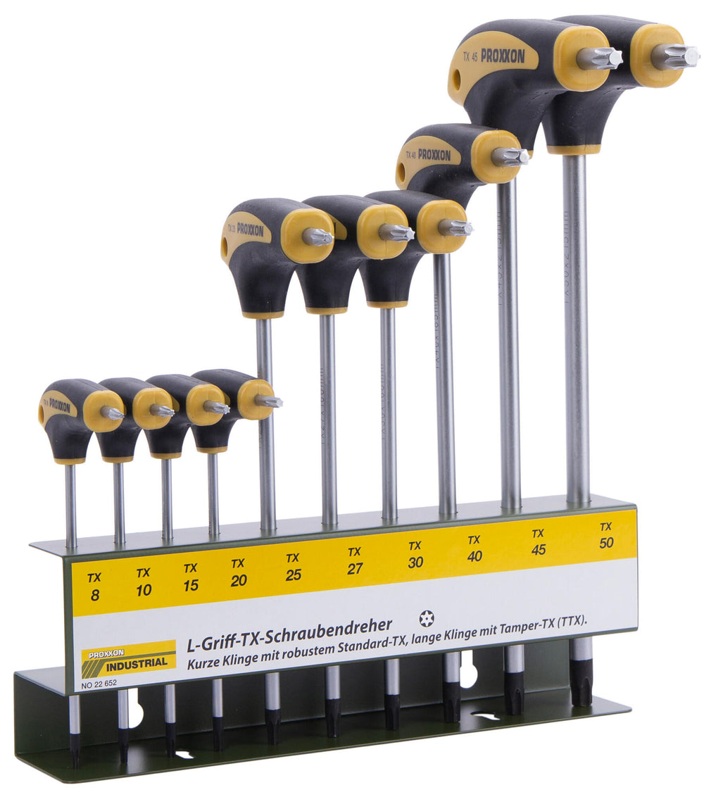 Proxxon L-handle six-point star profile set torx screwdriver sets 10-part