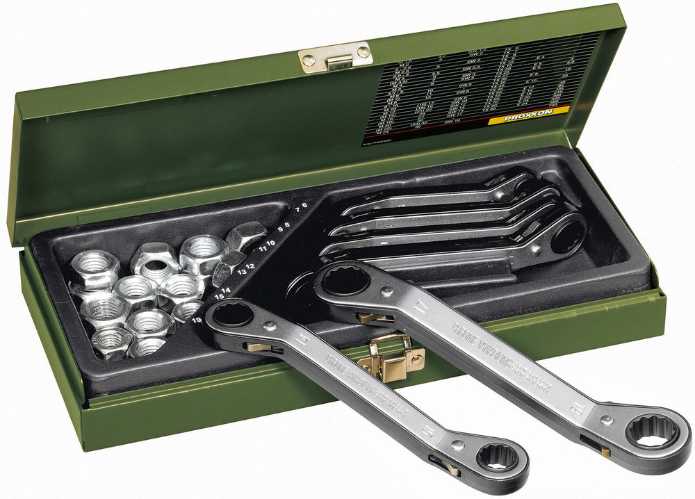 Proxxon ratchet wrench set speeder do-ring ratchet set, reversible, 6-piece